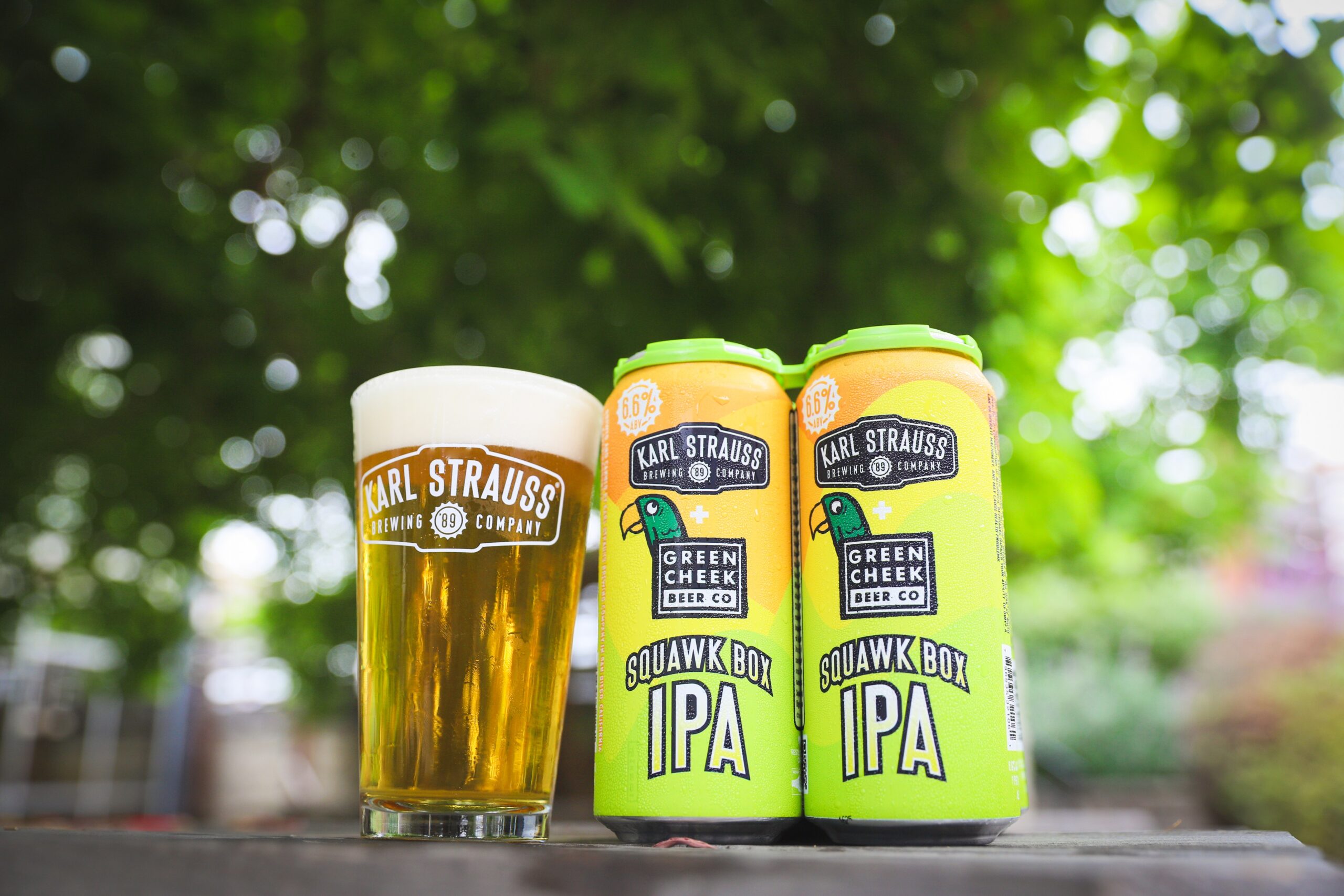 year beer Karl Strauss, Green Cheek to Re-Release Squawk Box IPA